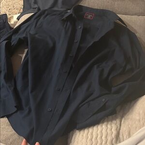 UNTUCKit Navy Dress Shirt